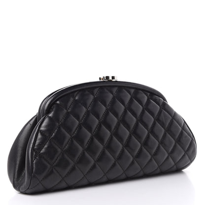 Chanel Lambskin Quilted Timeless Clutch Black 3 of 11