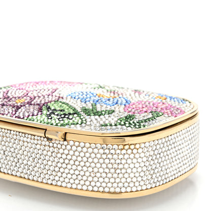Judith Leiber Crystal Flower Minaudiere Clutch Gold 9 of 13