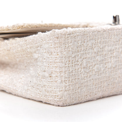 Chanel Tweed Medium Double Flap White 22 of 26