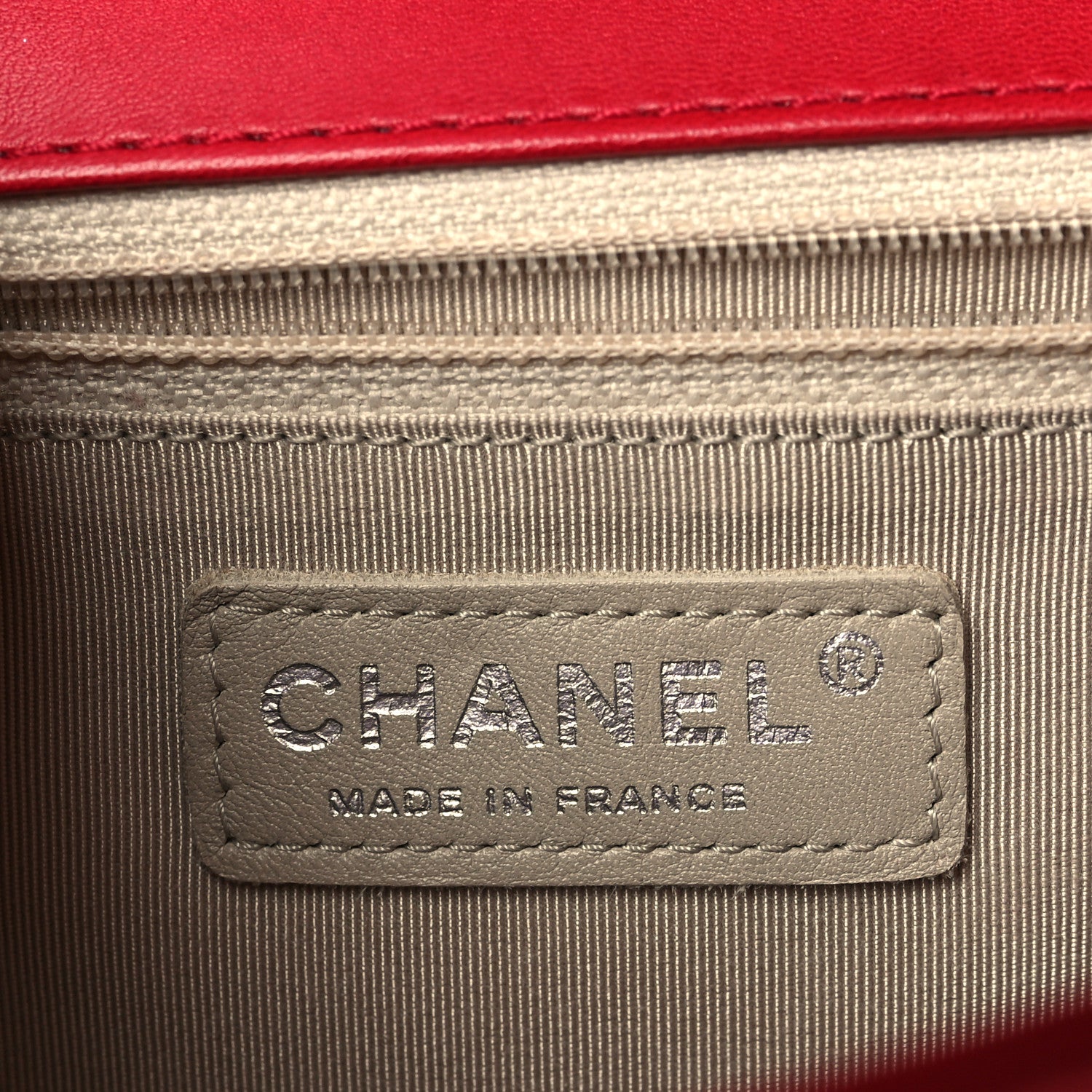 Chanel Perforated Lambskin Quilted Medium Boy Flap Red 6 of 9