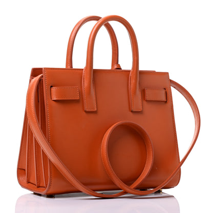 Saint Laurent Calfskin Sac De Jour Orange 2 of 4