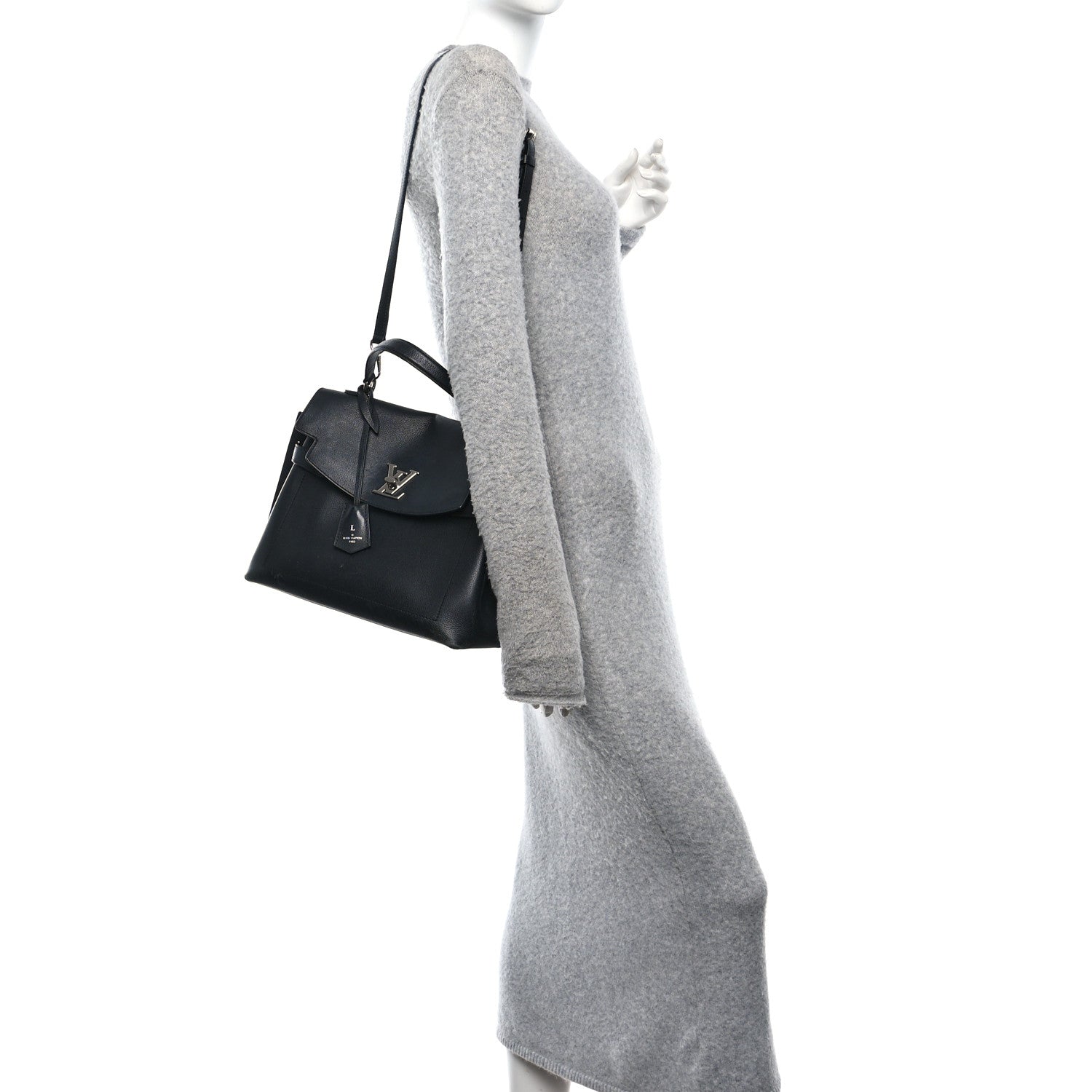 Louis Vuitton Soft Calfskin My Lockme Top Handle Black 2 of 15