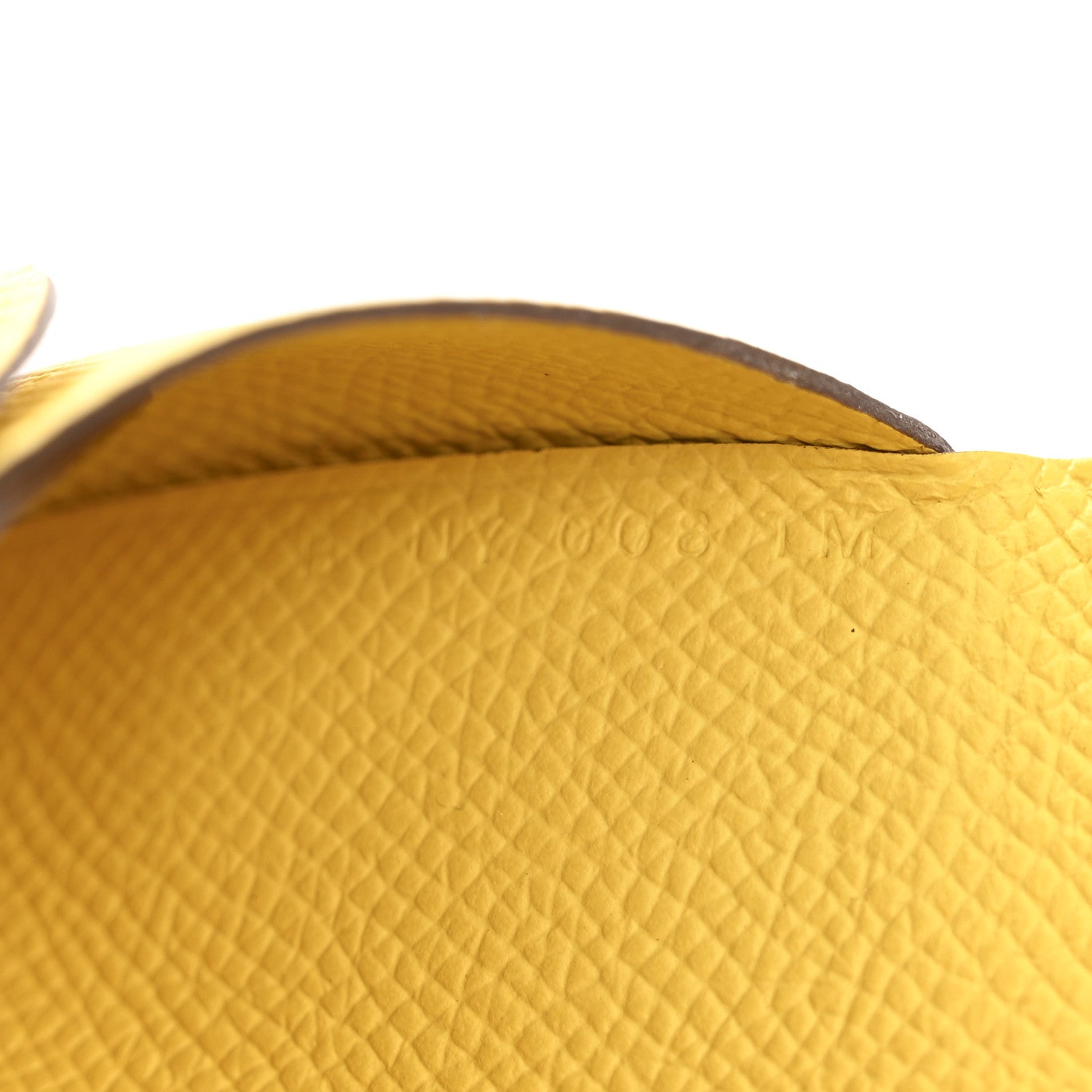 Hermes Epsom Calvi Duo Card Case Jaune De Naples 7 of 8