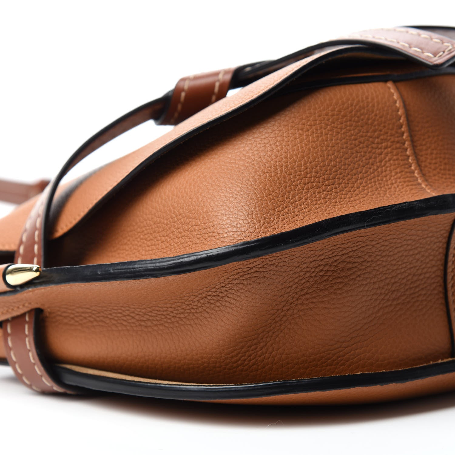 Loewe Grained Calfskin Small Gate Crossbody Bag Caramel Pecan 6 of 10