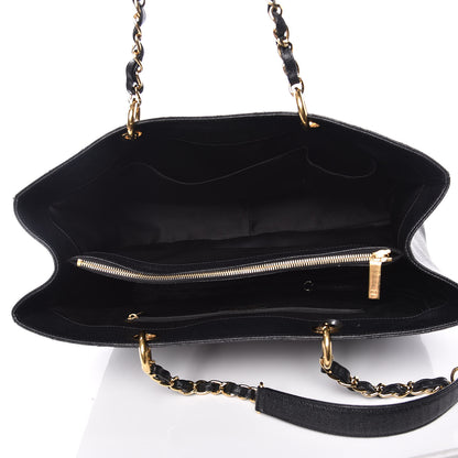 Chanel Caviar Quilted XL Grand Shopping Tote GST Black 5 of 13