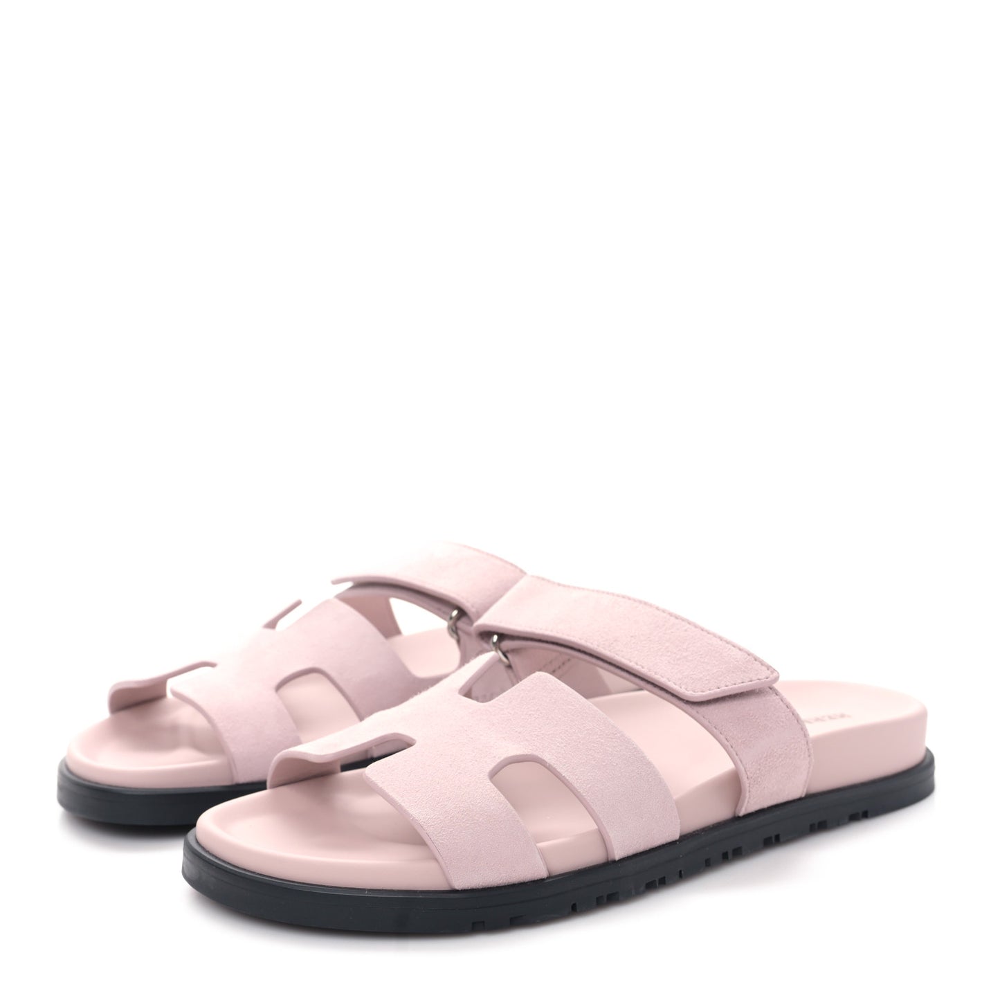 Suede Goatskin Womens Chypre Sandals 39.5 Rose Porcelaine