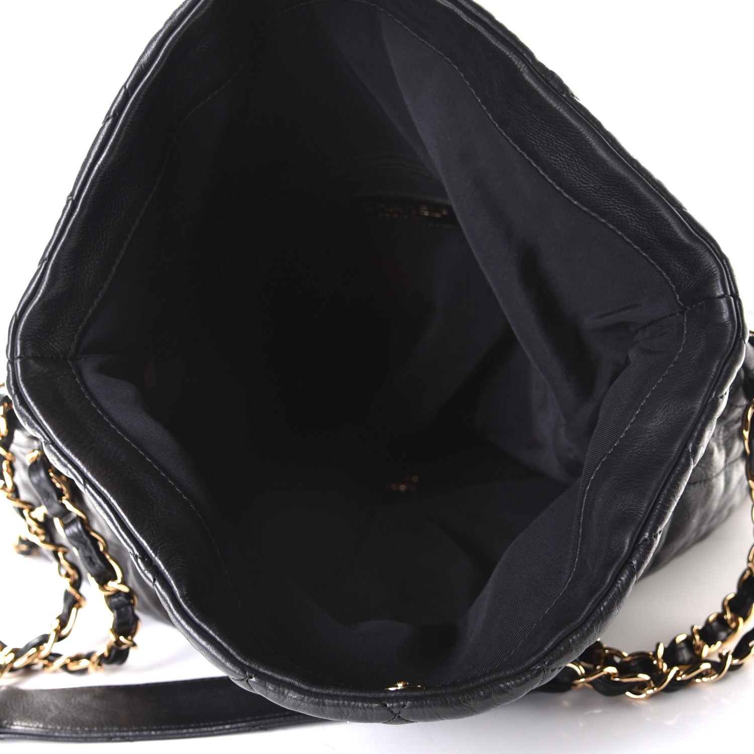 Chanel Calfskin Quilted Large Chain Me Hobo Black 4 of 5