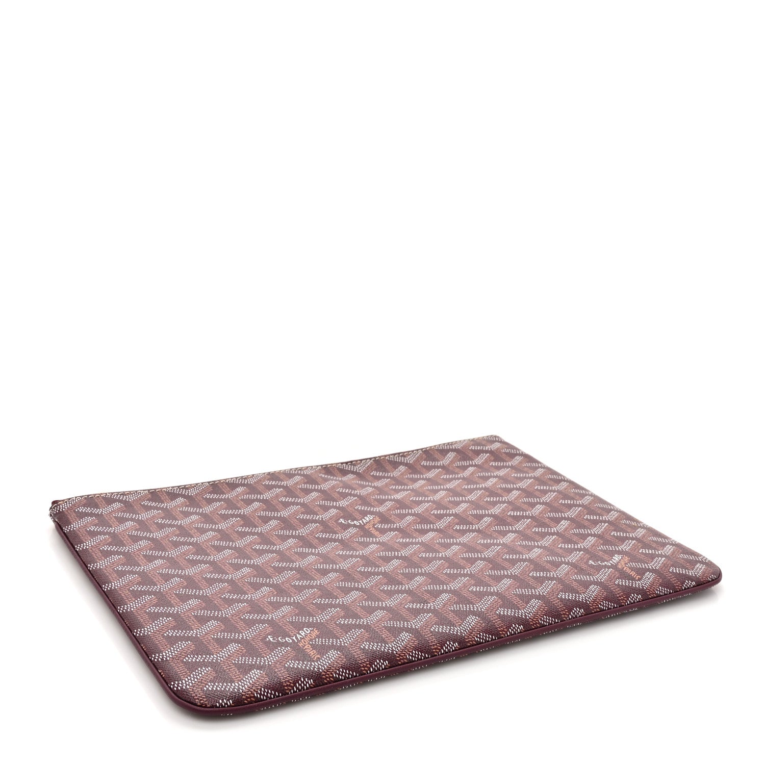 Goyard Goyardine Senat Pochette MM Burgundy 4 of 8