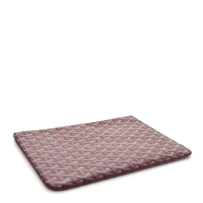 Goyard Goyardine Senat Pochette MM Burgundy 4 of 8