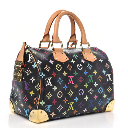 Louis Vuitton Monogram Multicolor Speedy 30 Black 3 of 11