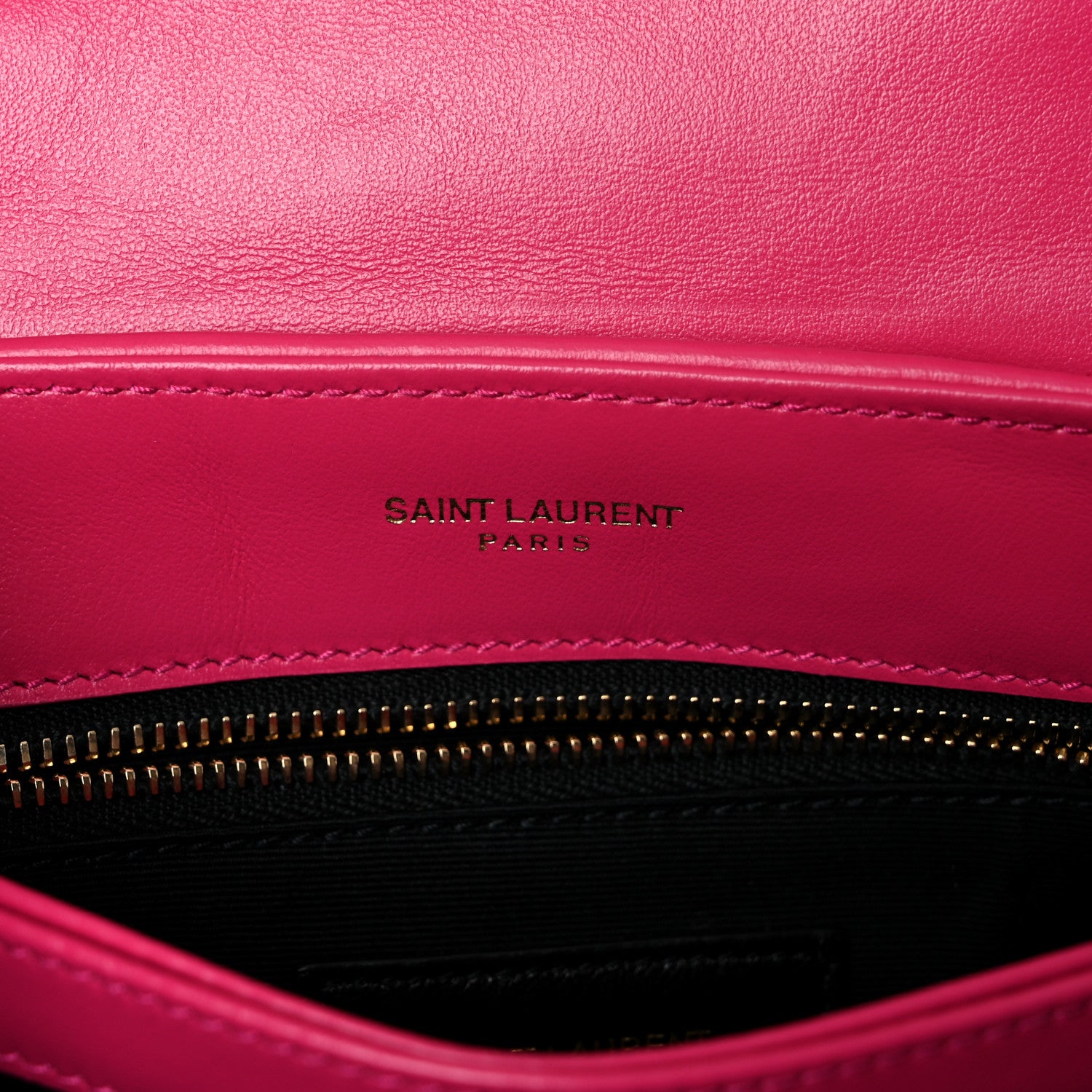 Saint Laurent Calfskin Y Quilted Monogram Toy Loulou Crossbody Bag Freesia 8 of 10