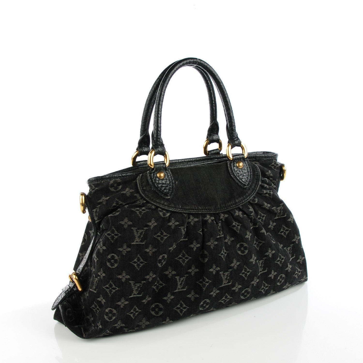 Louis Vuitton Denim Neo Cabby MM Black 3 of 10