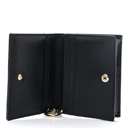 Christian Dior Patent Cannage Mini Lady Dior Wallet Black 5 of 8
