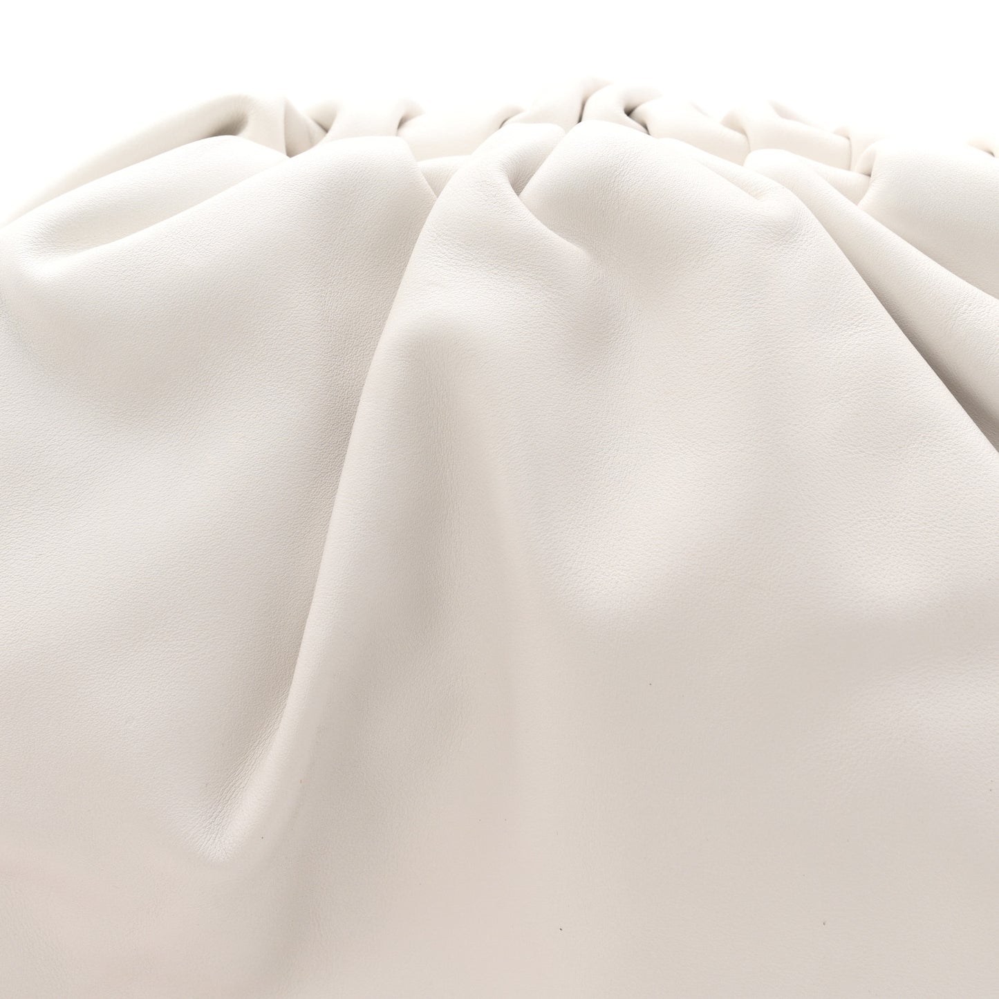 Smooth Butter Calf The Pouch Oversized Clutch Chalk