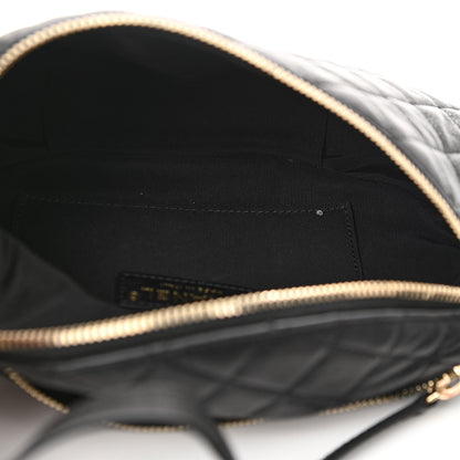 Chanel Calfskin Quilted Banane Waist Bag Fanny Pack Black 5 of 12