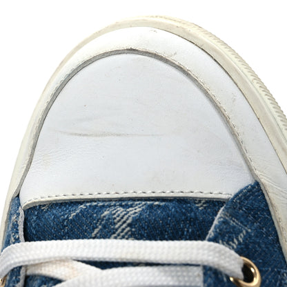 Louis Vuitton Denim Monogram Stellar Sneaker Boots 40 Bleu 13 of 15