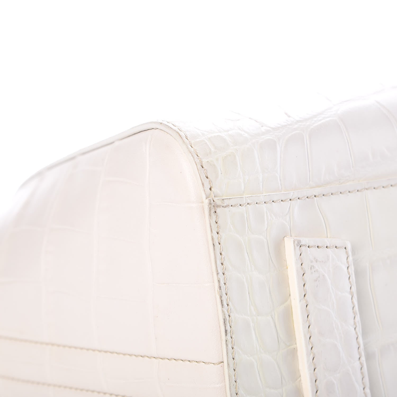 Givenchy Calfskin Crocodile Embossed Small Antigona White 20 of 26