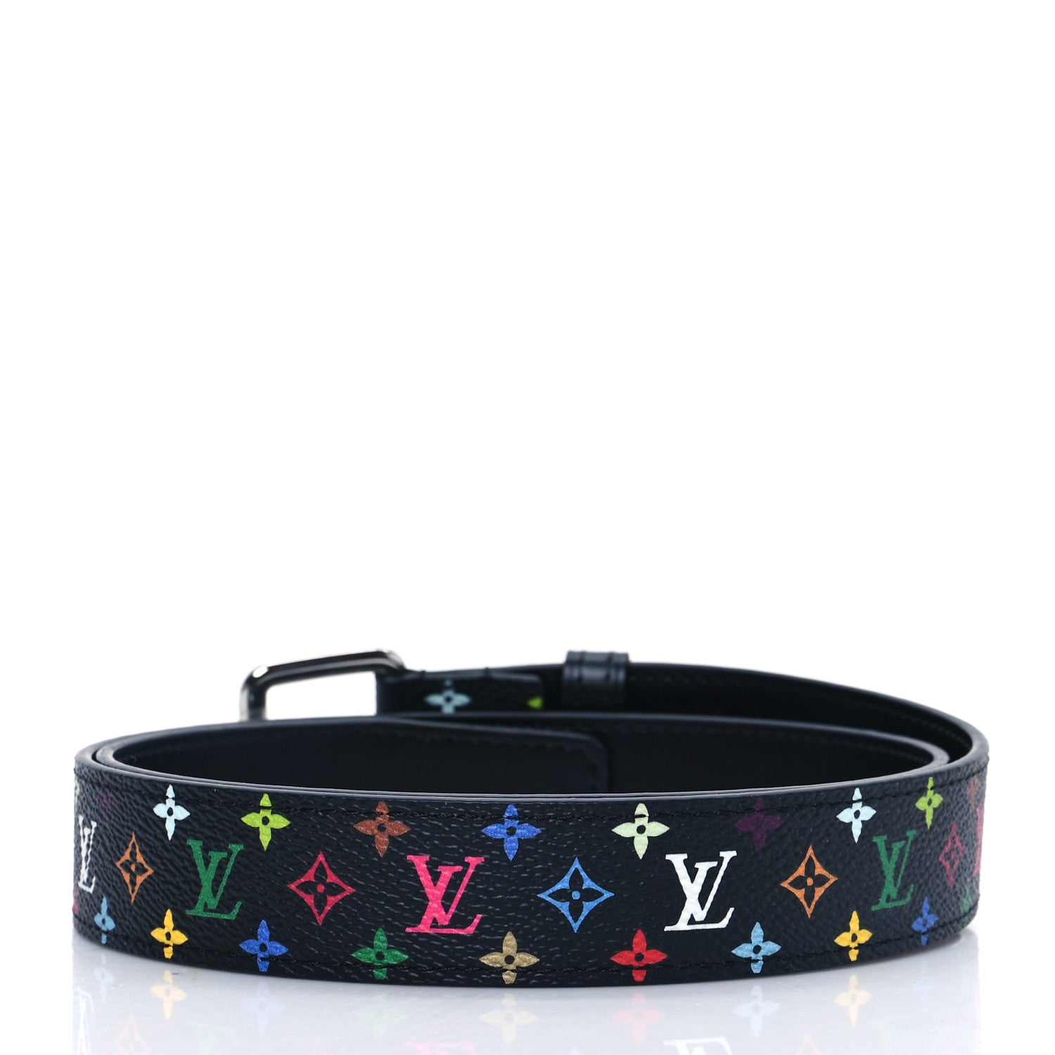 Louis Vuitton LV X TM Monogram Multicolor 30mm Belt 85 34 Black 1 of 4