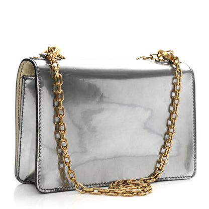 Christian Dior Metallic Calfskin J'Adior Chain Flap Bag Silver 3 of 9
