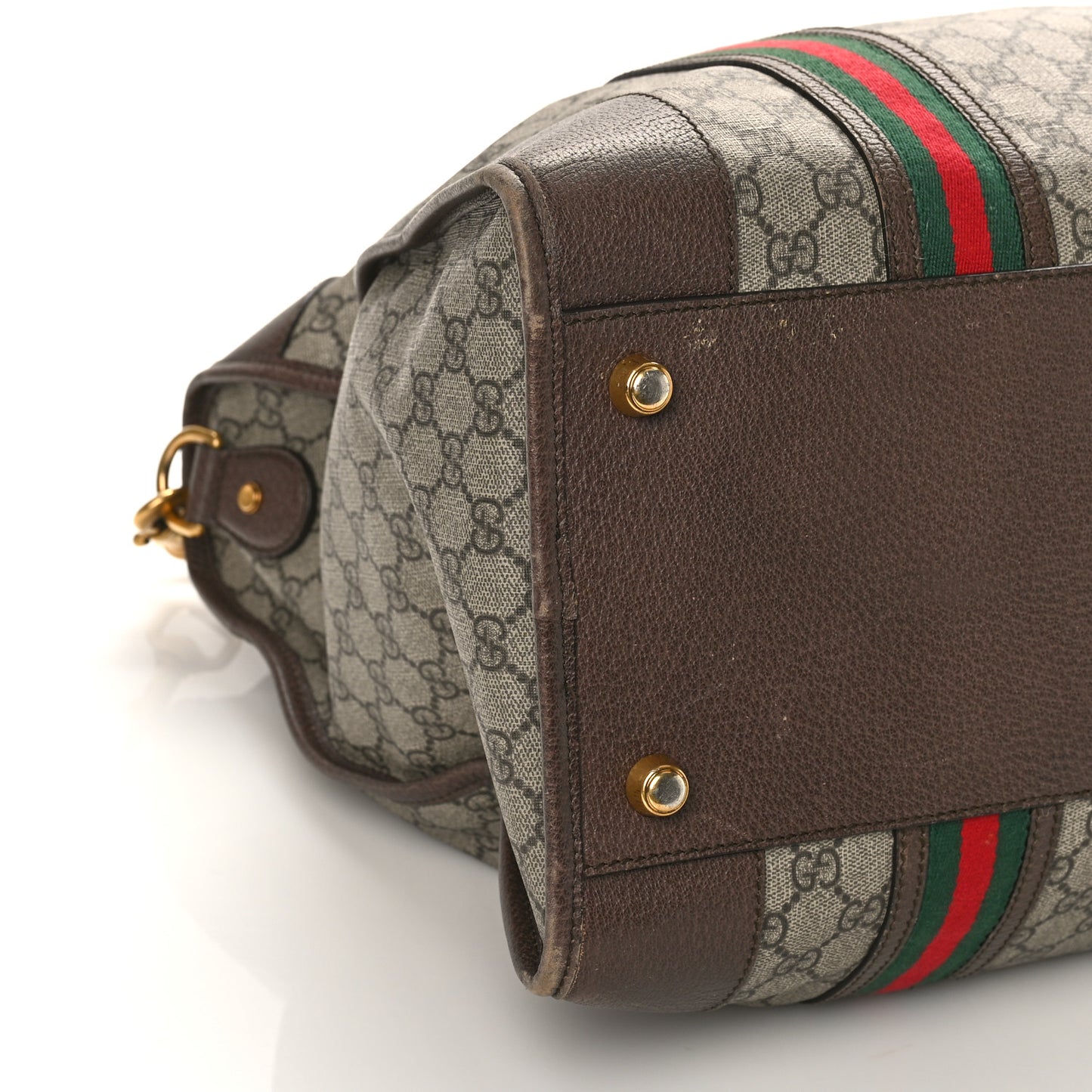 Soft GG Supreme Monogram Web Large Duffle Bag Beige New Acero Crop