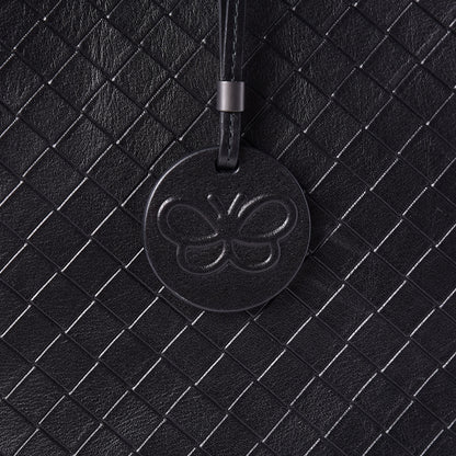 Bottega Veneta Calfskin Intrecciomirage Large Tote Black 7 of 9