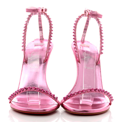 Christian Louboutin Kid Laminato So Me 100 Sandals 38.5 Confettis 2 of 8