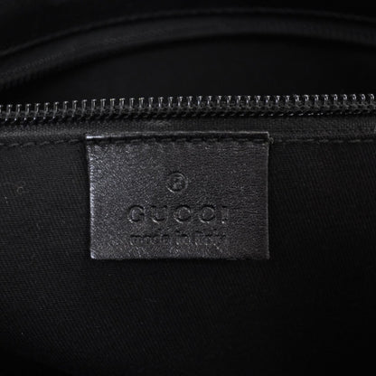 Gucci Guccissima Flap Messenger Bag Black 6 of 9