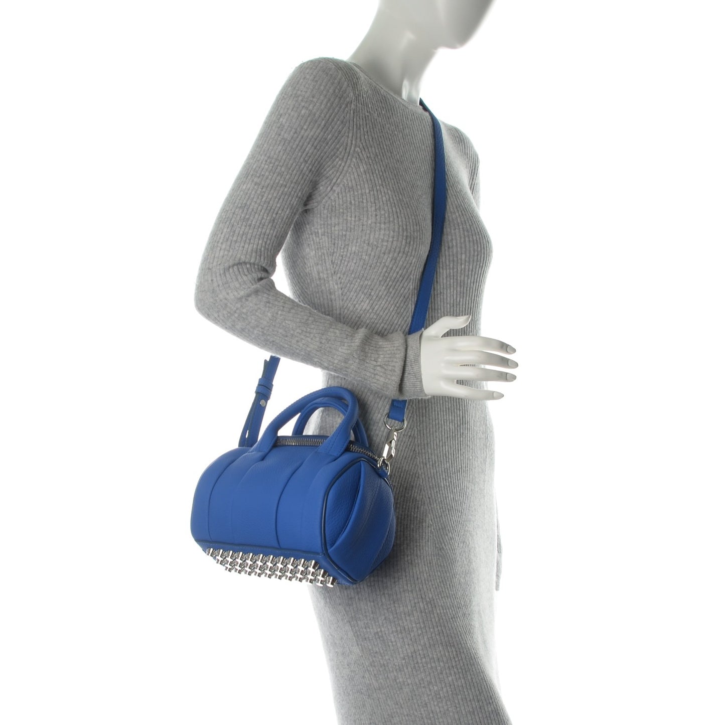 Pebbled Lambskin Mini Rockie Surf Rhodium Hardware
