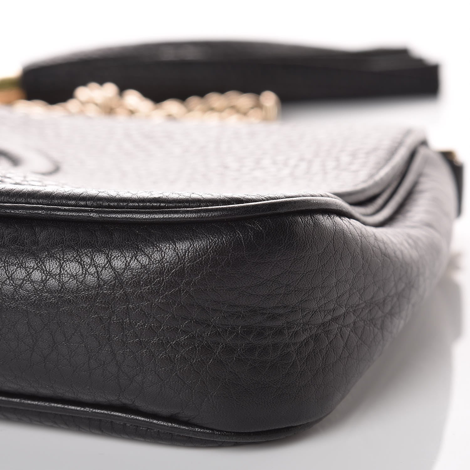 Gucci Pebbled Calfskin Medium Soho Flap Crossbody Black 11 of 11