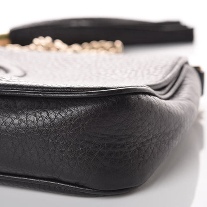 Gucci Pebbled Calfskin Medium Soho Flap Crossbody Black 11 of 11