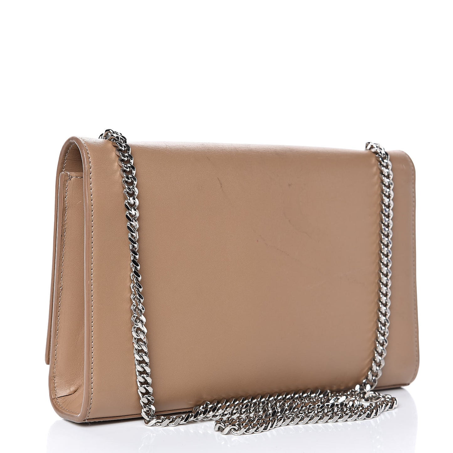 Smooth Calfskin Medium Classic Monogram Kate Tassel Satchel Dark Beige