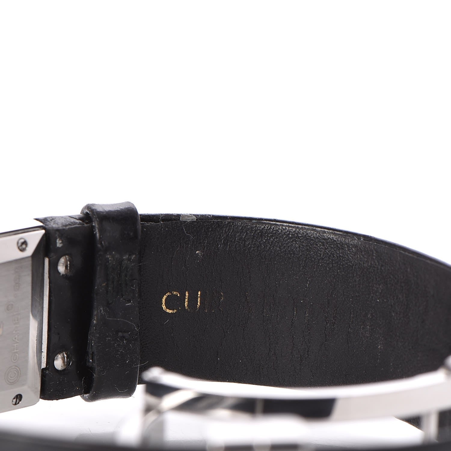 Chanel Stainless Steel Calfskin 19mm Acier Quartz Watch Black 5 of 6
