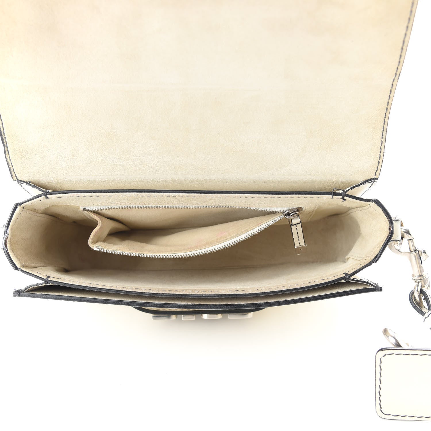 Christian Dior Smooth Calfskin Dio(r)evolution Flap Bag Off White 7 of 13