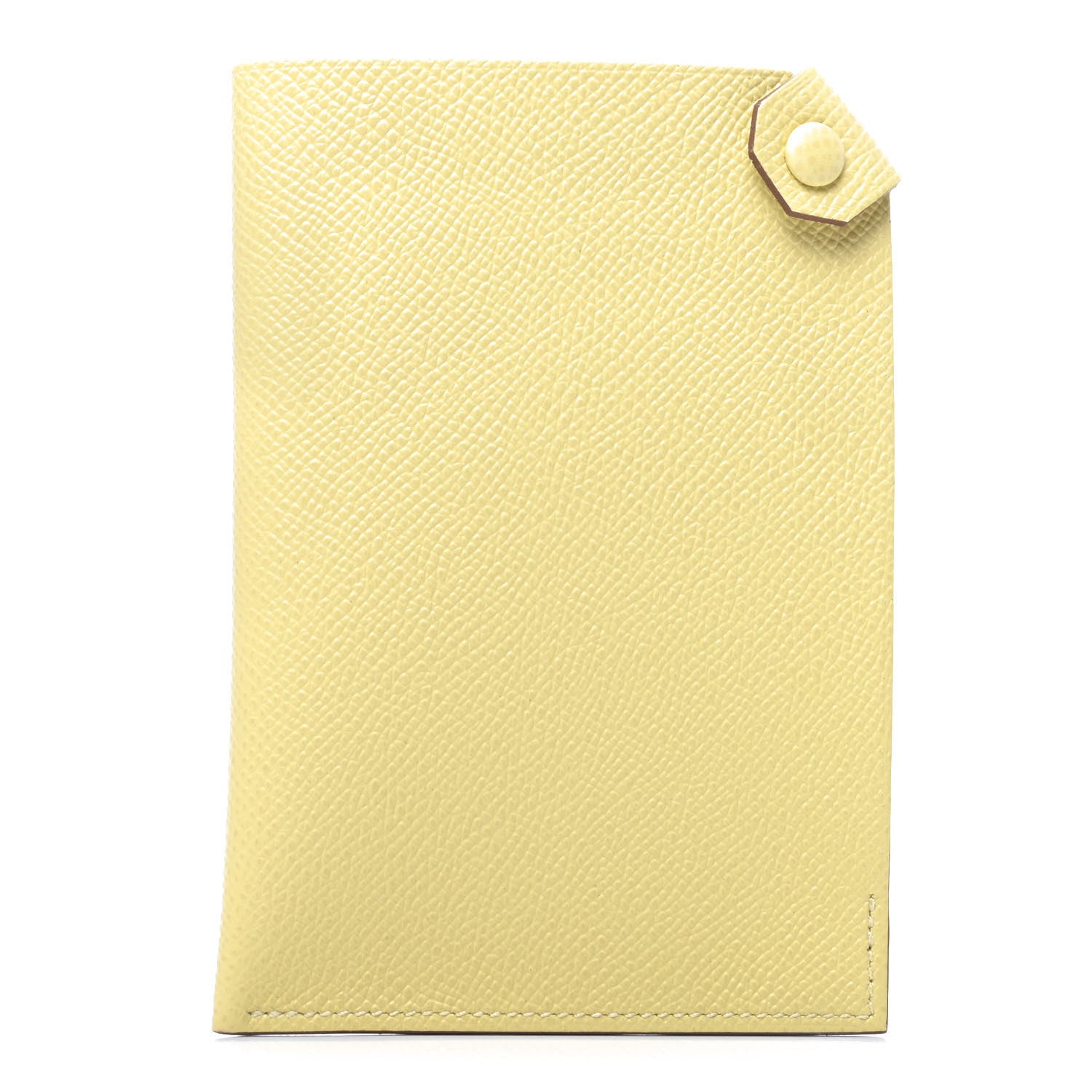 Hermes Epsom Tarmac PM Passport Holder Jaune Poussin 1 of 8