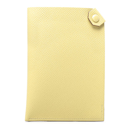 Hermes Epsom Tarmac PM Passport Holder Jaune Poussin 1 of 8