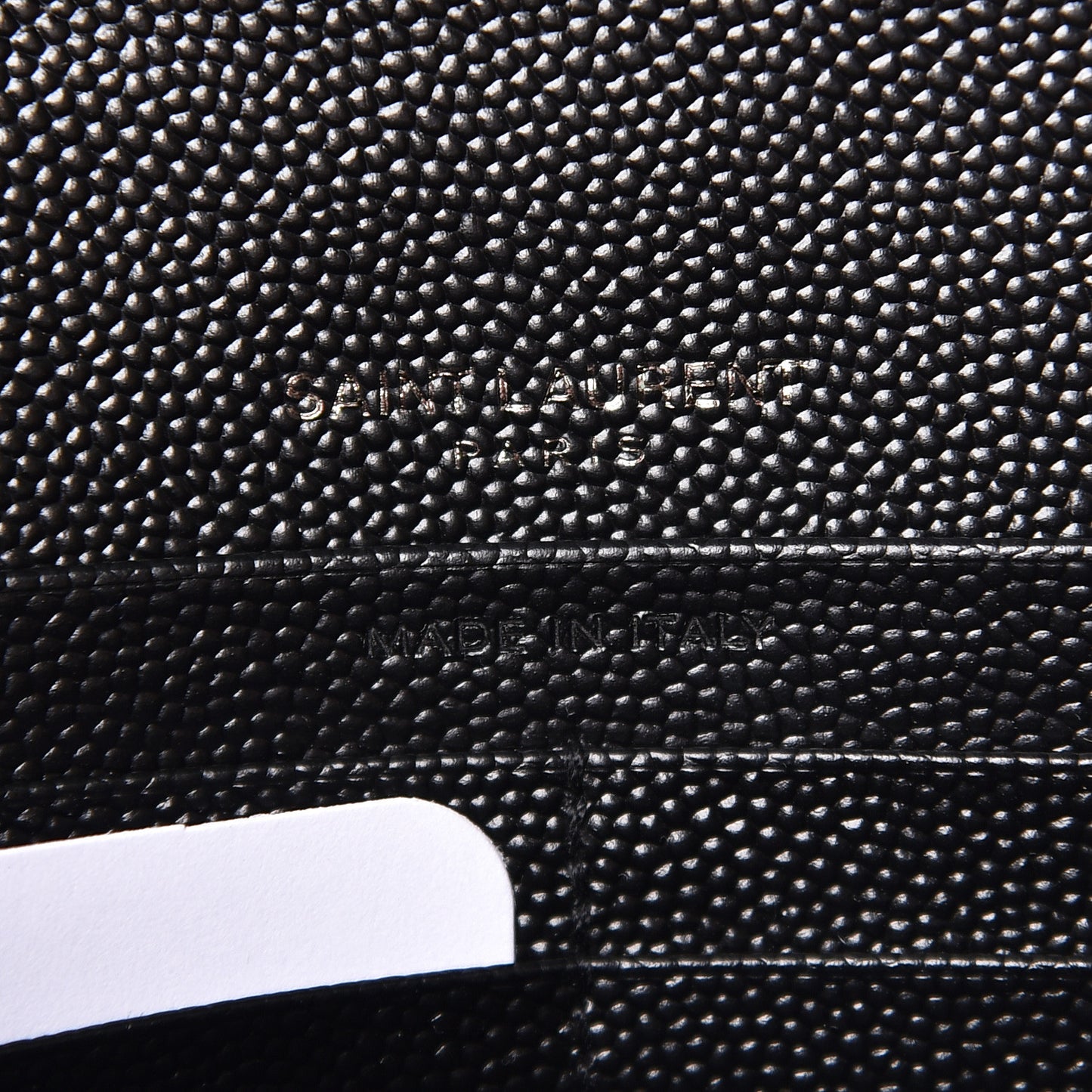 Grain De Poudre Matelasse Chevron Monogram Chain Wallet Black