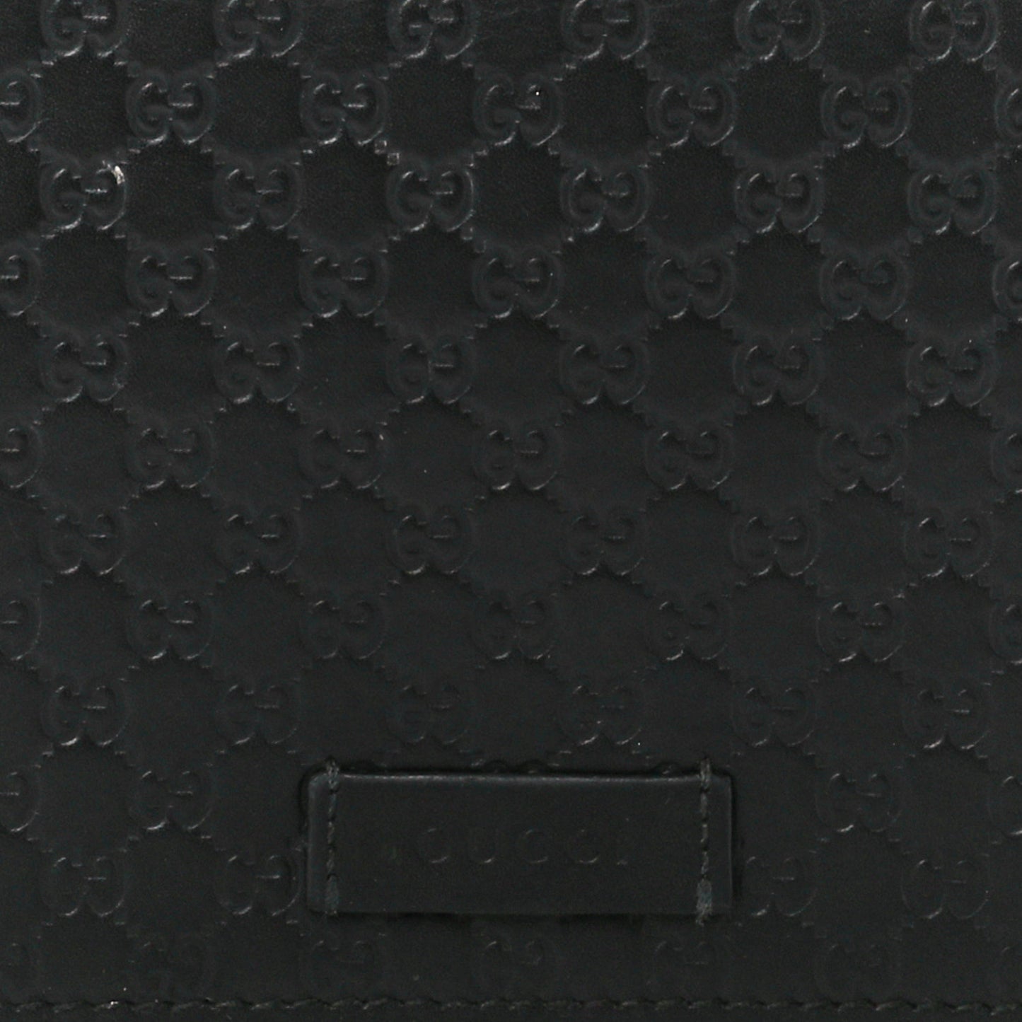 Microguccissima Crossbody Wallet Black