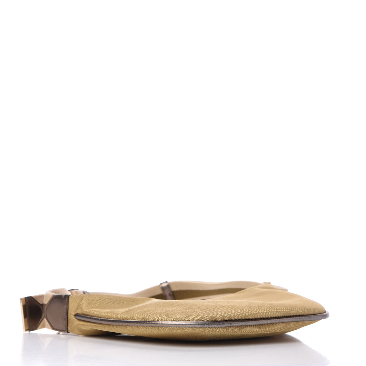 Gucci Metallic Canvas Web Hobo Beige Bronze 4 of 9