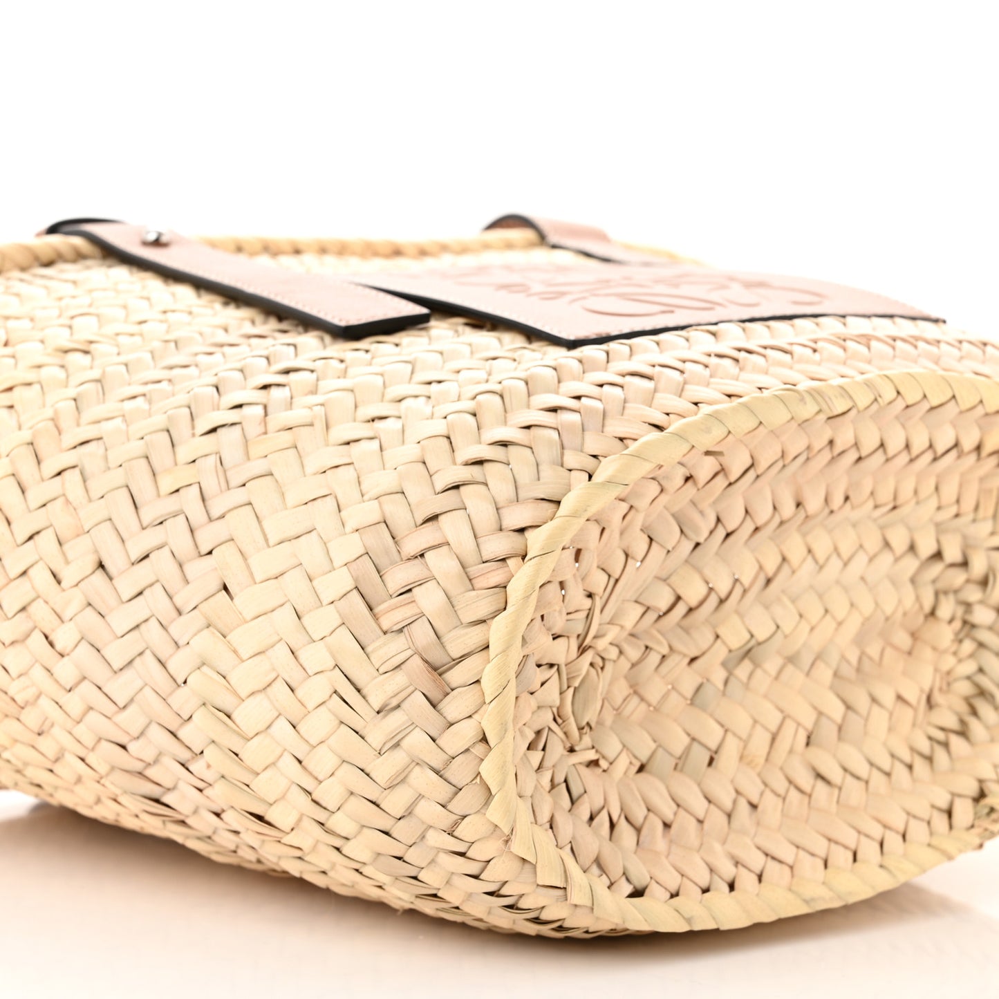 Raffia Basket Tote Bag Natural Tan
