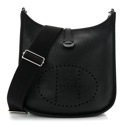 Hermes Taurillon Clemence Evelyne III PM Black 1 of 11