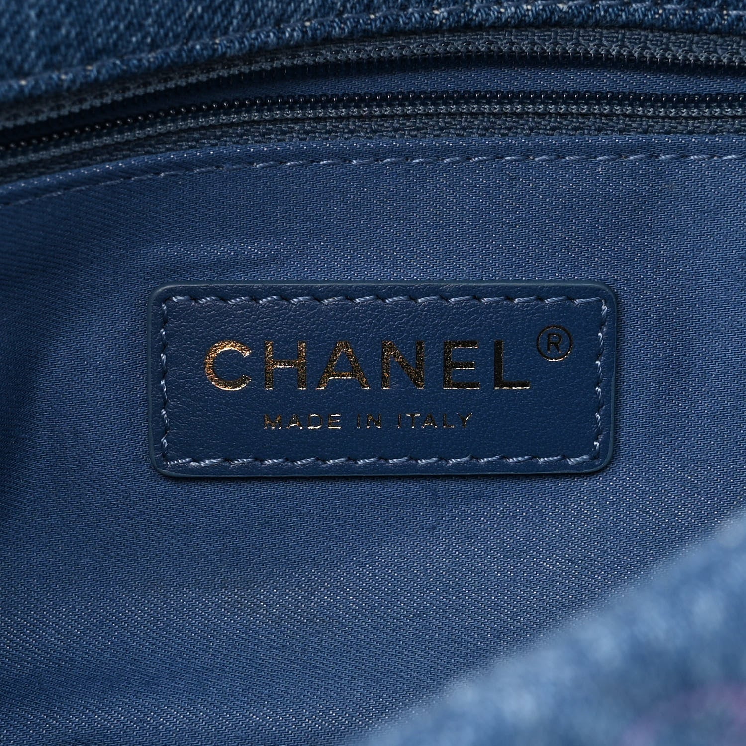 Chanel Denim Quilted Mini Denim Mood Rectangular Flap Blue Multicolor 6 of 11
