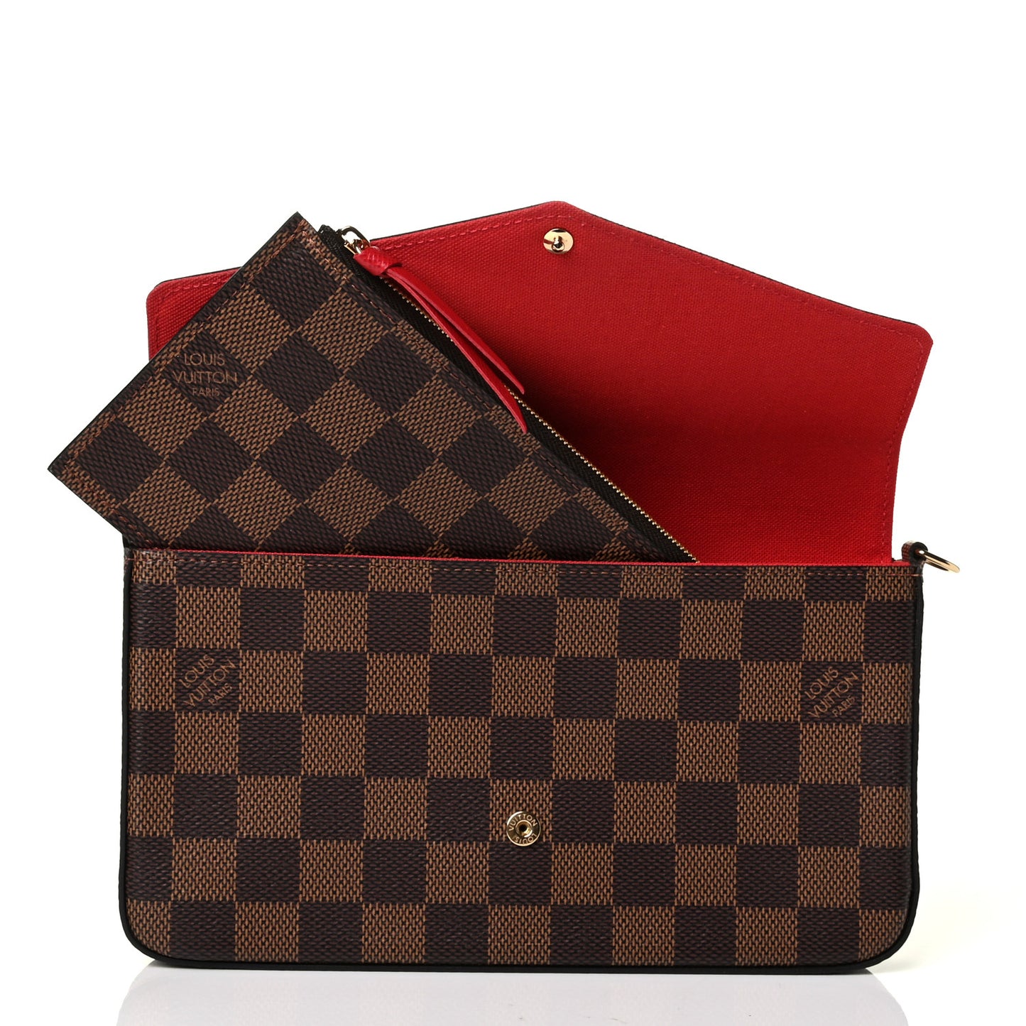 Damier Ebene Pochette Felicie Chain Wallet