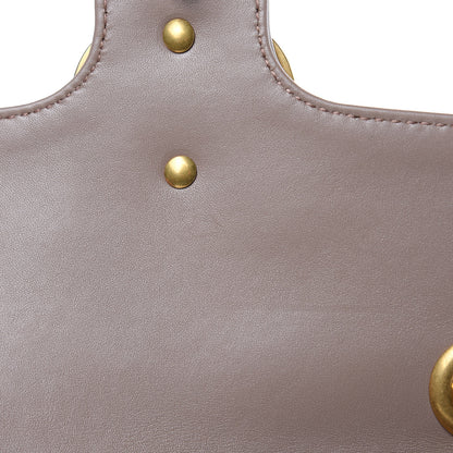 Gucci Calfskin Matelasse Mini GG Marmont Shoulder Bag Porcelain Rose 10 of 11