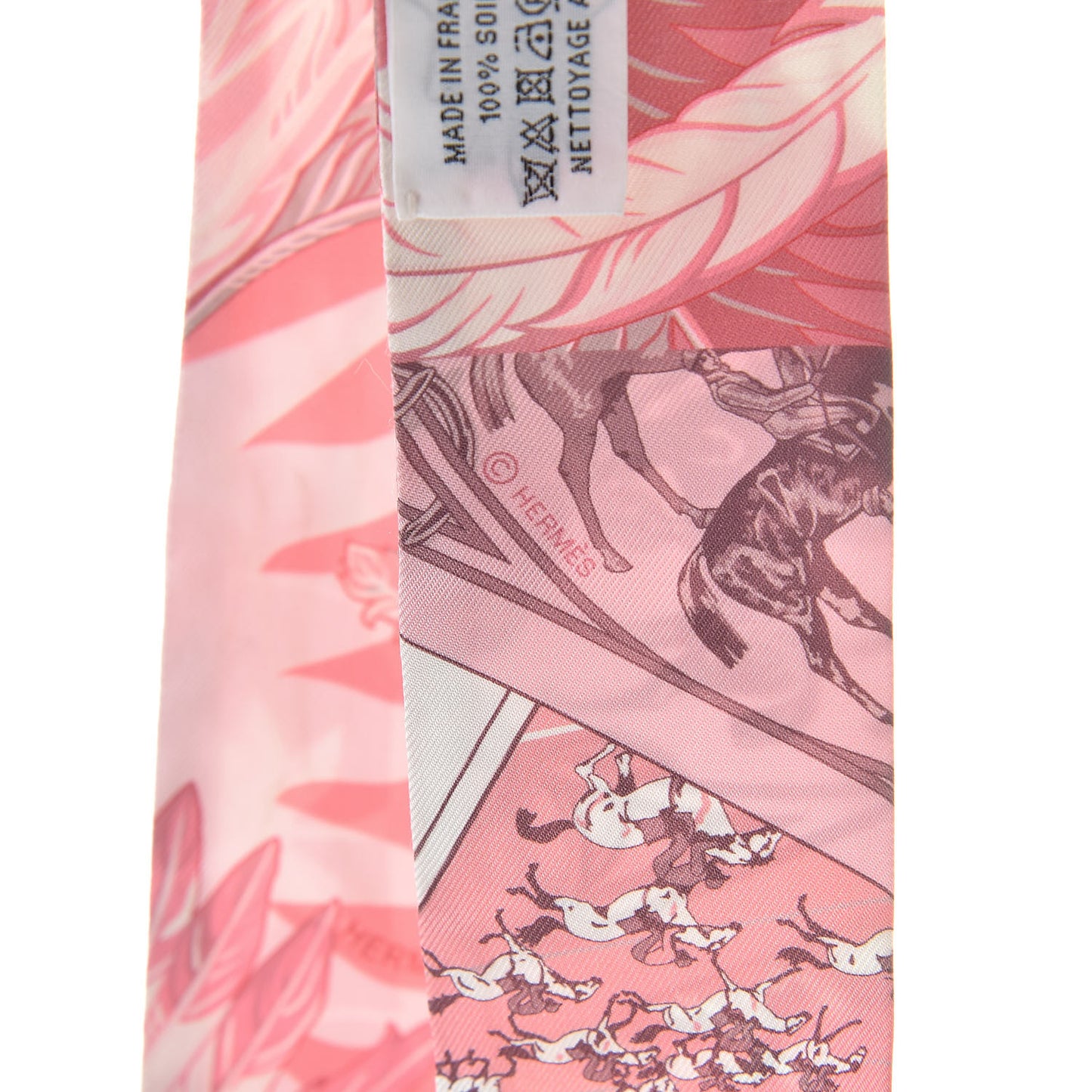 Silk Cheval Phoenix Twilly Grenadine Rose Gris