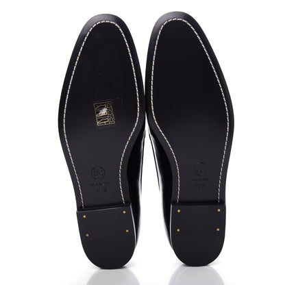 Chanel Patent CC Mocassin Loafers 40.5 Black 6 of 13