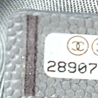 Chanel Caviar Quilted Small Cosmetic Case Grey 6 of 6
