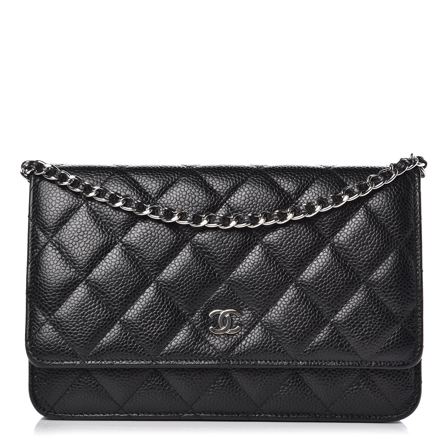 Chanel Caviar Quilted Wallet On Chain WOC Black 1 of 13