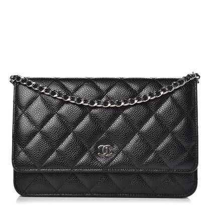 Chanel Caviar Quilted Wallet On Chain WOC Black 1 of 13