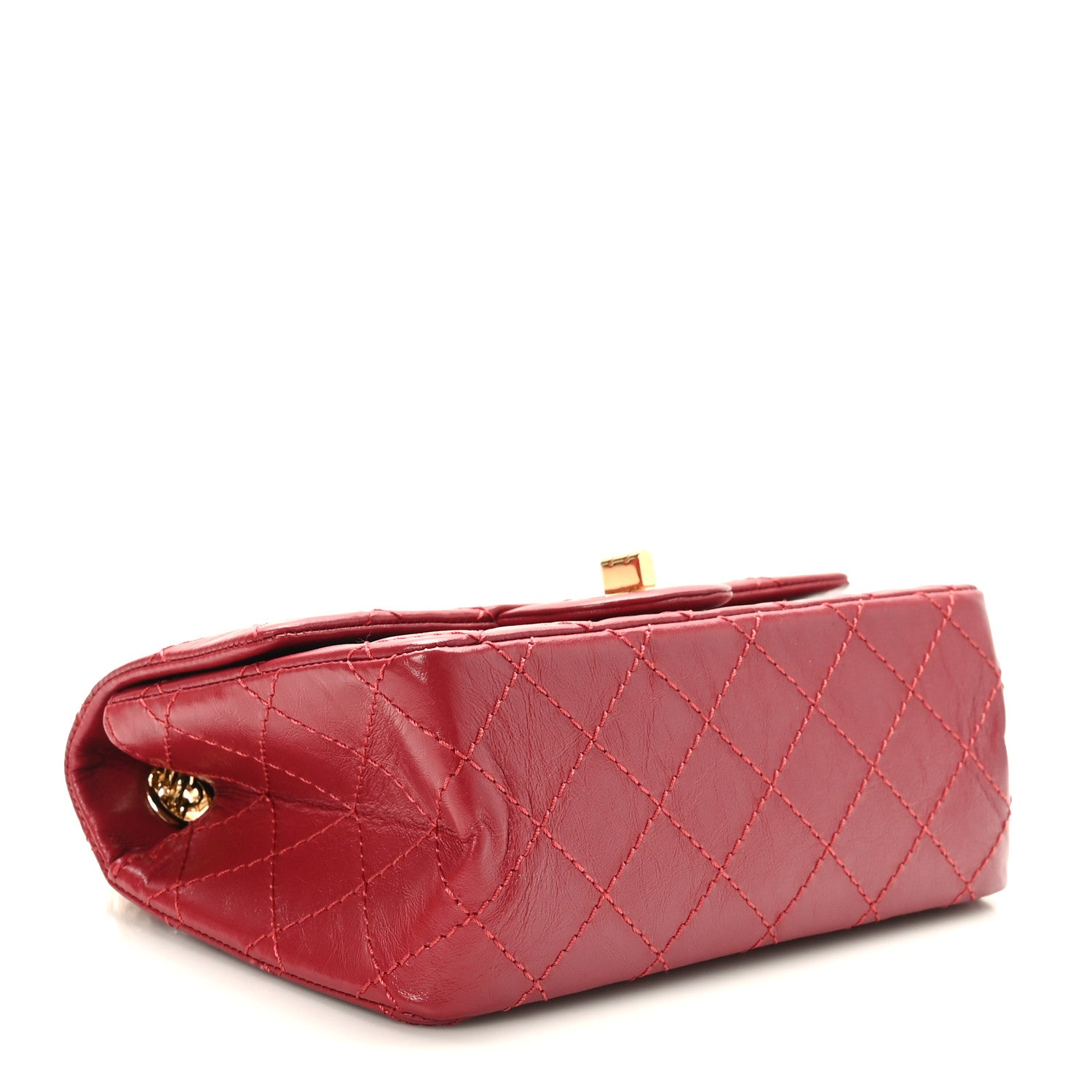 Chanel Aged Calfskin Quilted 2.55 Reissue Mini Flap Red 4 of 9