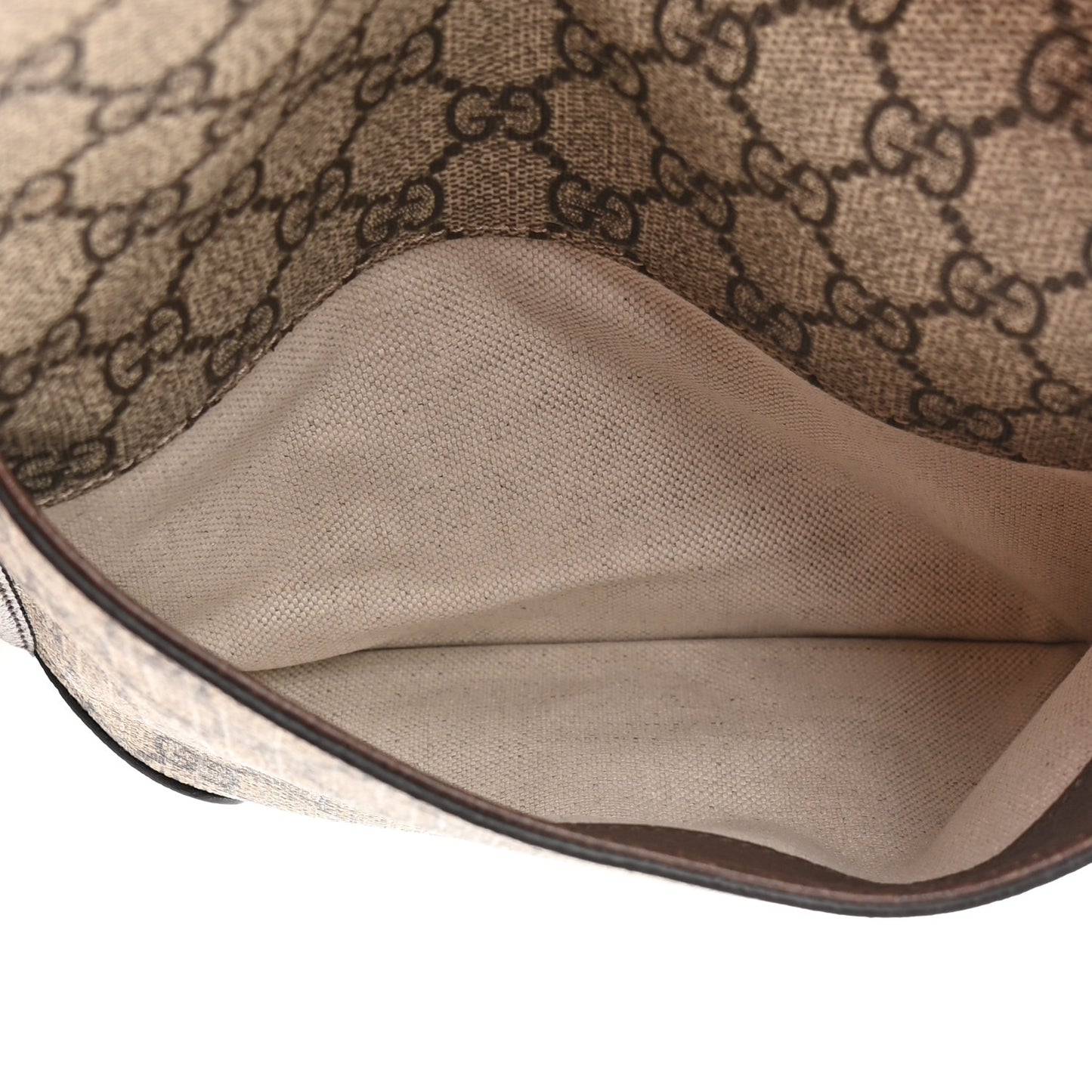 GG Supreme Monogram Web Small Neo Vintage Double Flap Messenger Bag Beige New Acero
